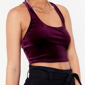 Urban Renewal Remnants Velvet Racerback Tank Top